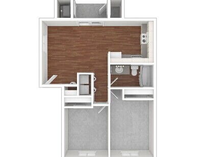 Lakeland Pointe - Braeburn - 2 bed - 1 bath - 907 sf