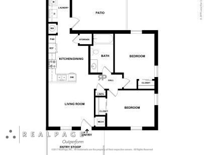 Coffelt-Lamoreaux - 2x1 - 2 bed - 1 bath - 750 sf