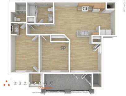 Madison Heights - 2 BD - 2 bed - 2 bath - 905 sf