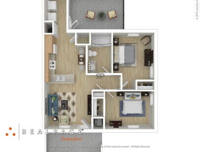 Coffelt-Lamoreaux - 2x1 - 2 bed - 1 bath - 750 sf