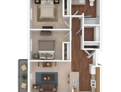 Pioneer Village Retirement Community - Roosevelt - 2 bed - 1 bath - 746 sf