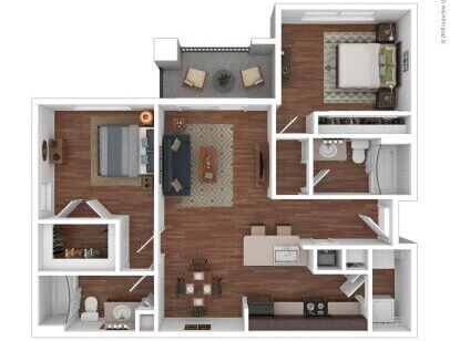 San Antonio, TX Vista Pointe At Wild Pine Floor Plans | Apartments in ...