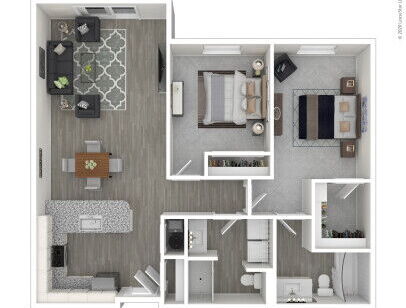 409 On Nine - 2 Bedroom E, V - 2 bed - 2 bath - 924 sf