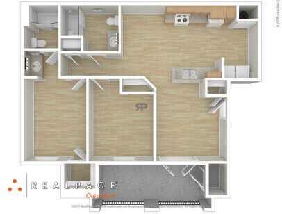 Madison Heights - 2 BD - 2 bed - 2 bath - 905 sf