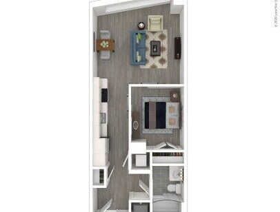 J Linea - JA05.1 - 1 bed - 1 bath - 616 sf