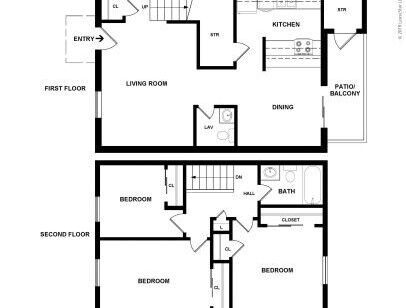 PLEASANT VALLEY - TOWNHOUSE 3 - 3 bed - 1.5 bath - 780 sf