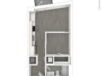 J Linea - JA12 - 1 bed - 1 bath - 554 sf