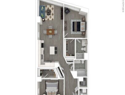 J Linea - D2 - 2 bed - 2 bath - 1192 sf