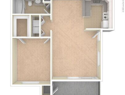 The Villas at Camino Bernardo - Palmilla - 1 bed - 1 bath - 703 sf