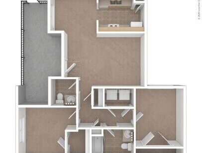 Reflections - Elm - 2 bed - 1.5 bath - 997 sf