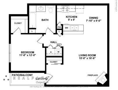The Landings at Eagleridge Apartments - 1X1 P1 - 1 bed - 1 bath - 746 sf