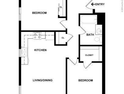 Pioneer Village Retirement Community - Lincoln - 2 bed - 1 bath - 756 sf