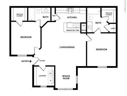 Raven Crossings Apartments - Palmetto - 3 bed - 2 bath - 1070 sf