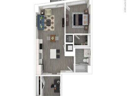 J Linea - B1 - 1 bed - 1 bath - 755 sf