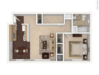 Woodridge Apartments - 1 Bed / 1 Bath Apt. - 1 bed - 1 bath - 810 sf