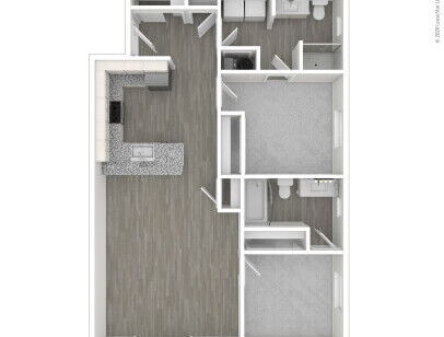 409 On Nine - 2 Bedroom A,B,R,S - 2 bed - 2 bath - 958 sf