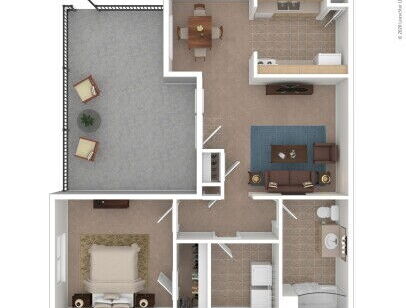 Reflections - Ash - 1 bed - 1 bath - 788 sf