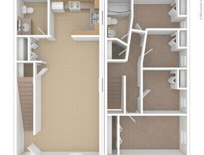 Mecca III - California Poppy - 4 bed - 2 bath - 1206 sf