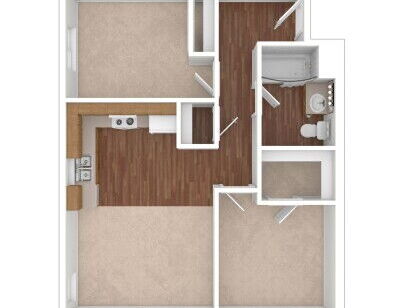 Pioneer Village Retirement Community - Lincoln - 2 bed - 1 bath - 756 sf