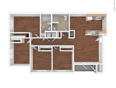 Stonewood Apartments - Rainier - 4 bed - 2 bath - 1178 sf