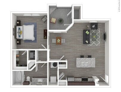 A1: Beds - 1: Baths - 1: SqFt Range - 804 to 804