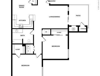 Maplewood - Aspen - 2 bed - 1 bath - 988 sf