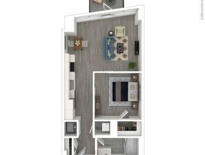 J Linea - JA08 - 1 bed - 1 bath - 616 sf