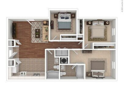 Clarkston Gardens - Geneva - 3 bed - 2 bath - 1038 sf