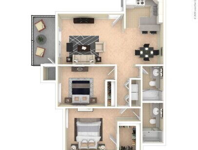 The Villas at Camino Bernardo - Madera - 2 bed - 2 bath - 969 sf