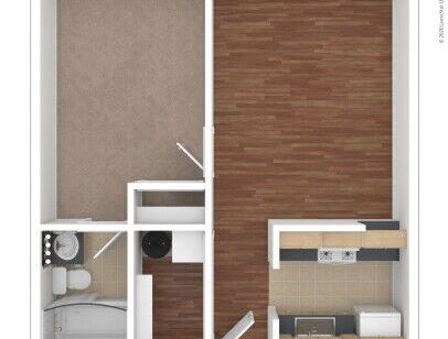 Rivard Central Apartments - The Maple - 1 bed - 1 bath - 515 sf