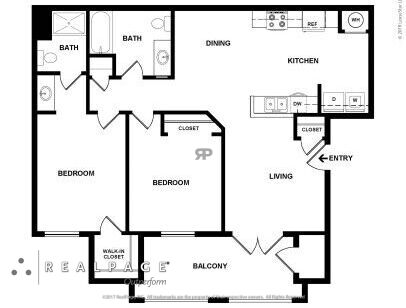 Madison Heights - 2 BD - 2 bed - 2 bath - 905 sf