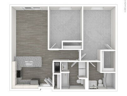 409 On Nine - 2 Bedroom M - 2 bed - 2 bath - 860 sf