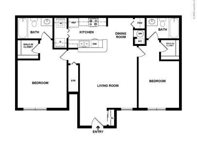 Ospreys Landing - Anchor - 2 bed - 2 bath - 1029 sf
