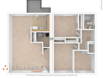 Mapleview Terrace I - 1 Bedroom (475) - 1 bed - 1 bath - 475 sf