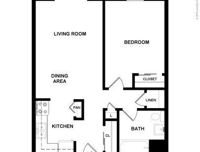 River Bend Place Apartments - 1 Bedroom Handicap - 1 bed - 1 bath - 575 sf