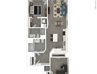 J Linea - C1 - 1 bed - 2 bath - 984 sf