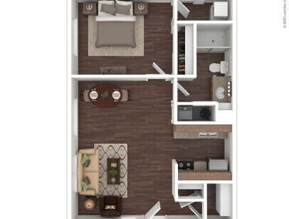 The Boulders - Quartz - 1 bed - 1 bath - 560 sf