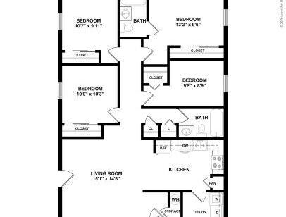 Clarkston Gardens - Melrose - 4 bed - 2 bath - 1255 sf