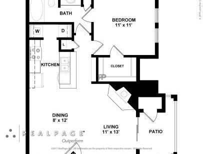 EPERNAY APARTMENTS - 1x1B - 1 bed - 1 bath - 645 sf