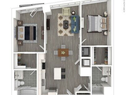 J Linea - D3 - 2 bed - 2 bath - 1082 sf