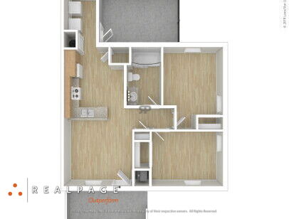 Coffelt-Lamoreaux - 2x1 - 2 bed - 1 bath - 750 sf