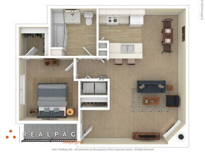 The Landings at Eagleridge Apartments - 1X1 P1 - 1 bed - 1 bath - 746 sf