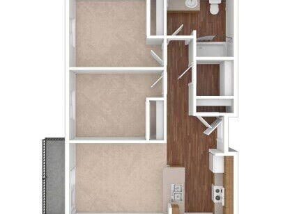 Pioneer Village Retirement Community - Roosevelt - 2 bed - 1 bath - 746 sf