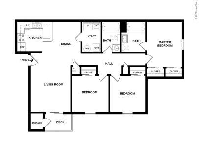 The Boulders - Platinum - 3 bed - 2 bath - 980 sf