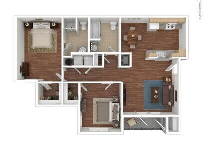 Stonewood Apartments - Chelan - 2 bed - 2 bath - 935 sf