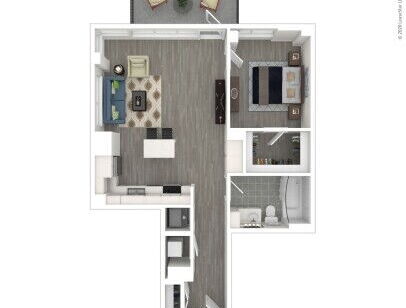 J Linea - A7 - 1 bed - 1 bath - 780 sf