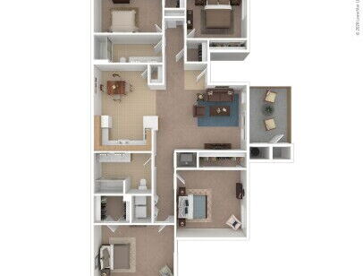 Maplewood - Acacia - 4 bed - 2 bath - 1472 sf