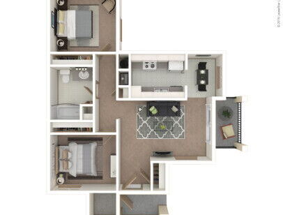Maple: Beds - 2: Baths - 1: SqFt Range - 942 to 942