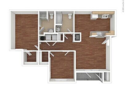 Stonewood Apartments - Chelan - 2 bed - 2 bath - 935 sf