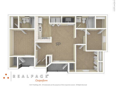 Lynmar Apartments - D60 - 3 bed - 2 bath - 1054 sf